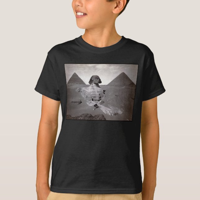 Camiseta Pirâmides de Sphinx e Giza do excelente Necropolis (Frente)