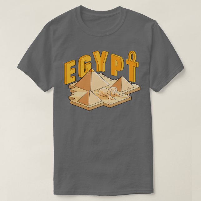 Camiseta Pirâmides do Egito (Frente do Design)