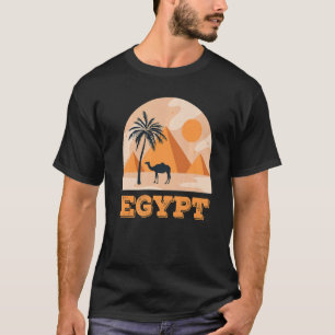 Camiseta Pirâmides do Egito Camelo Deserto Animal Camelo