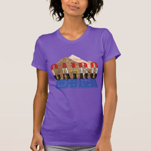 Camiseta Pirâmides do na moda Cairo Egypt