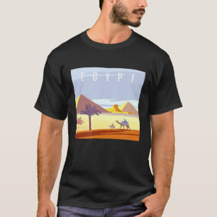 Camiseta Pirâmides Egípcias Desertam Deco de Arte de Came