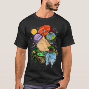 Camiseta Pirâmides Egípcias Espaciais