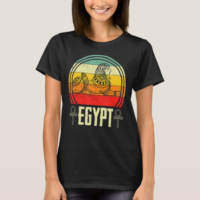 Camiseta Pirâmides Egípcias Faraó Anubis Sphinx (Frente)