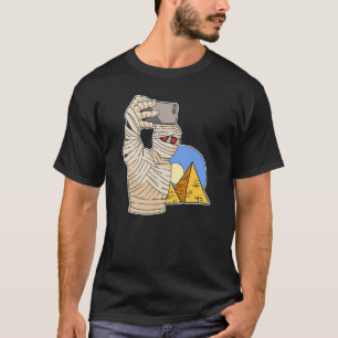 Camiseta Pirâmides Egípcias múmia moderna no Egito