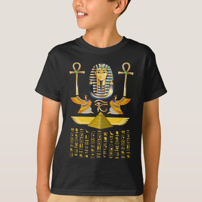 Camiseta Pirâmides Egípcias Rei Tut Pharaoh Tutankhamun (Frente)