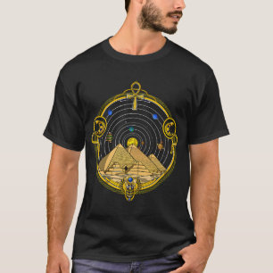 Camiseta Pirâmides Egípcias Sistema Solar