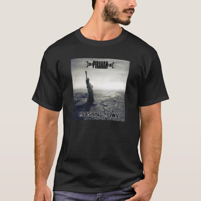 Camiseta Piranah que deixa de funcionar abaixo do Tshirt (Frente)