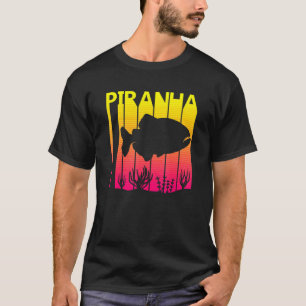 Camiseta Piranha Fish Retro