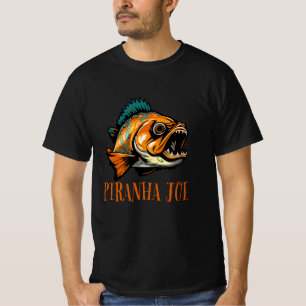 CAMISETA PIRANHA PEIXE POR CIMA