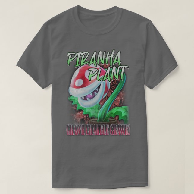 Camiseta Piranha Plant Vintage Rapper Tee (Frente do Design)