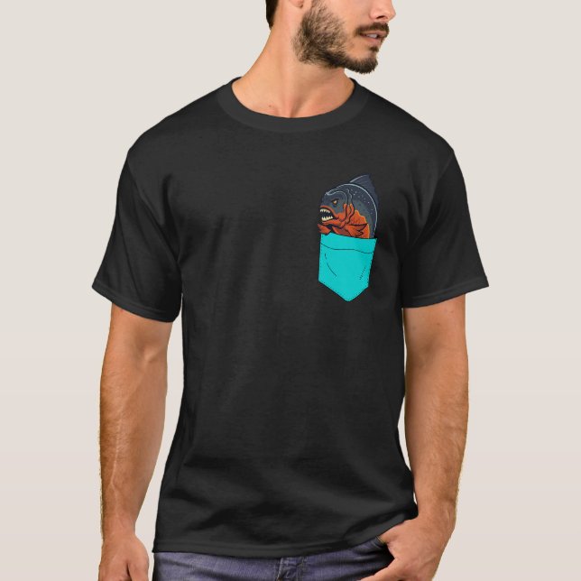 Camiseta Piranha Pocket (Frente)