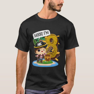 Camiseta Pirata 8º Py 8 Arrr EU SOU 8