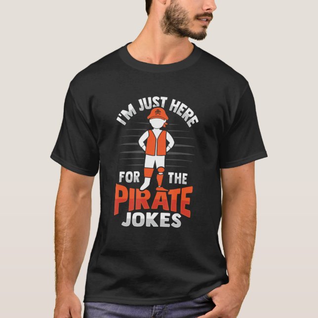 Camiseta Pirata Amputee Piada Perna Prostética para um Ampo (Frente)
