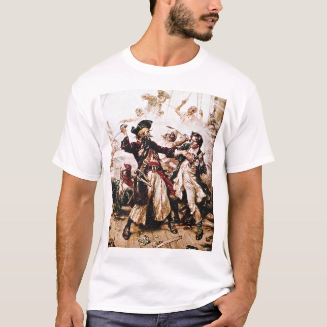 Camiseta Pirata Blackbeard capturado (Frente)