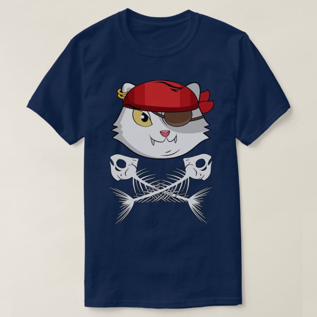 Camiseta Pirata Cat (Frente do Design)