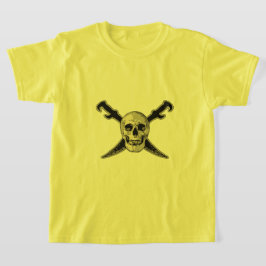 Camiseta Pirata (Caveira) - T-Shirt Básica para Crianças