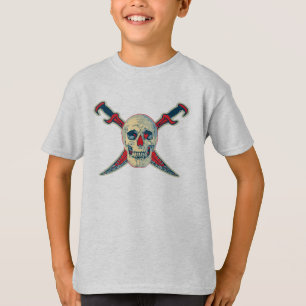 Camiseta Pirata (crânio) - conforto básico do Hanes Tagle