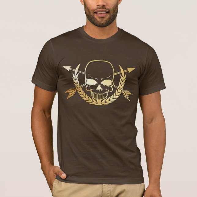 Camiseta Pirata: Crânio e Crossbones (Frente)
