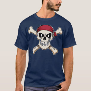 Camiseta Pirata da Aventura Pirata e Bandeira Pirata