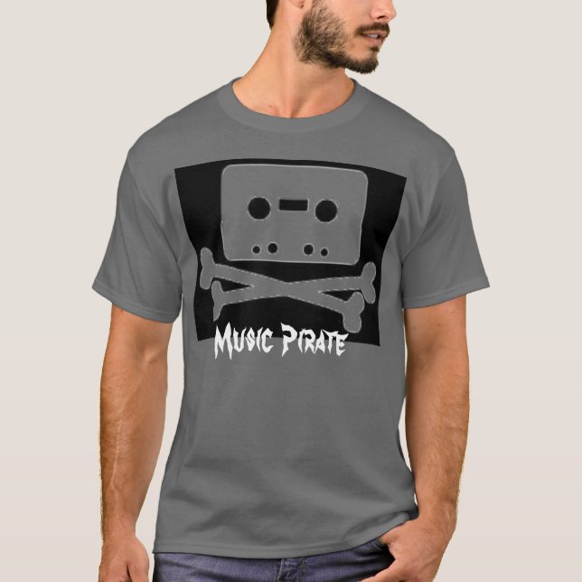 Camiseta Pirata da música (Frente)