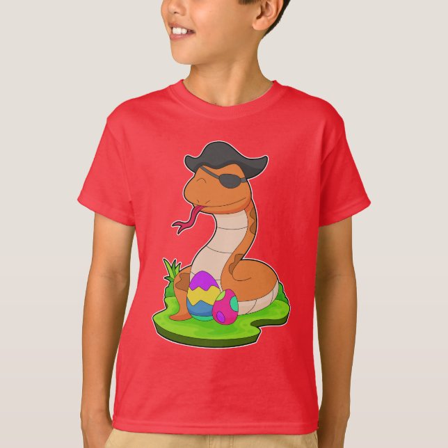 Camiseta Pirata da Páscoa da Cobra (Frente)