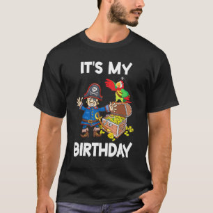 Camiseta Pirata Dançando É Meu Aniversário Feliz Para Mim M