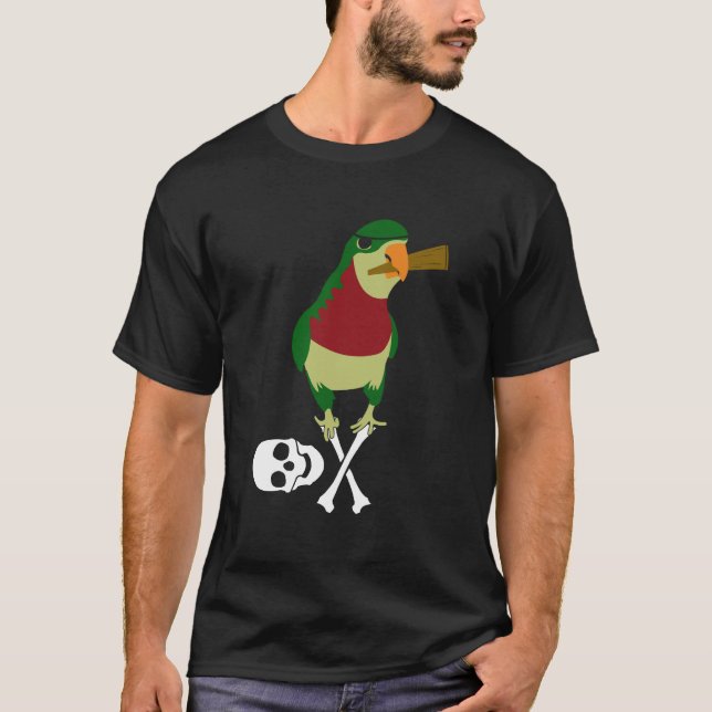 Camiseta Pirata das derrotas do papagaio (Frente)