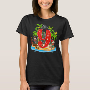 Camiseta Pirata de Arr Pirata, 9 anos de idade, naufrágio A