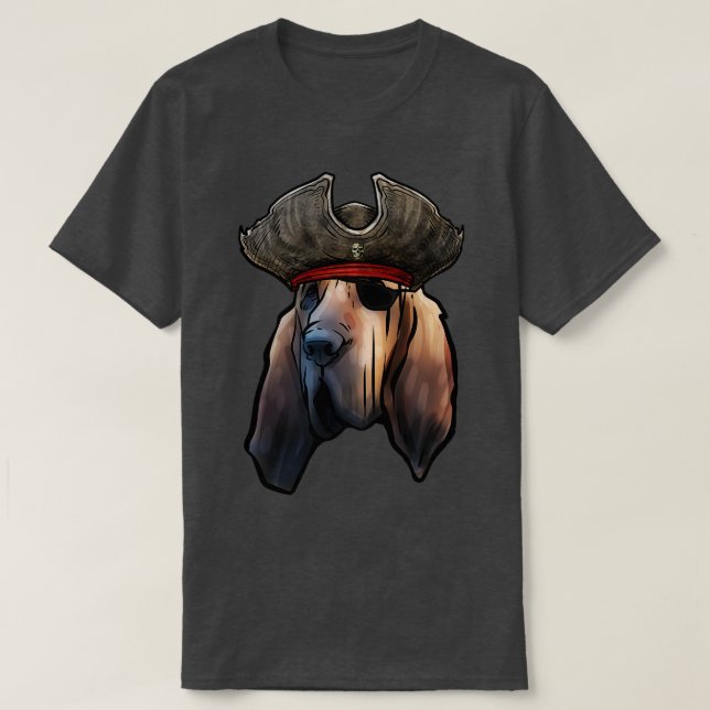 Camiseta Pirata de Bloodhound (Frente do Design)