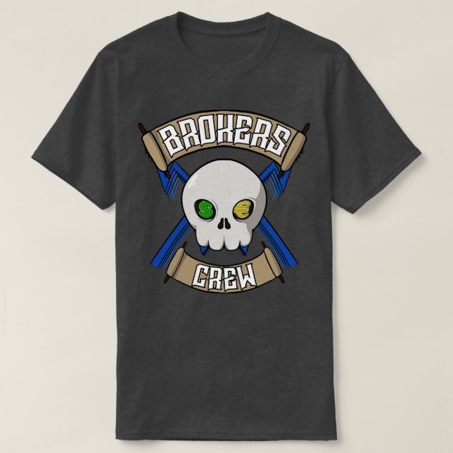 Camiseta Pirata de Brokers Jolly (Frente do Design)