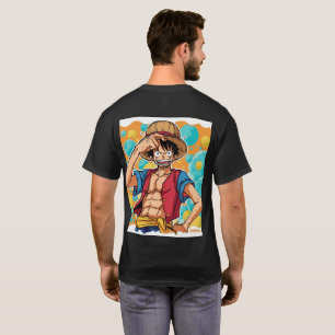 Camiseta Pirata de Chapéu de Palha Sorridente – Ilustração 
