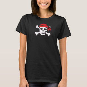 Camiseta Pirata De Crânio E Crossbones