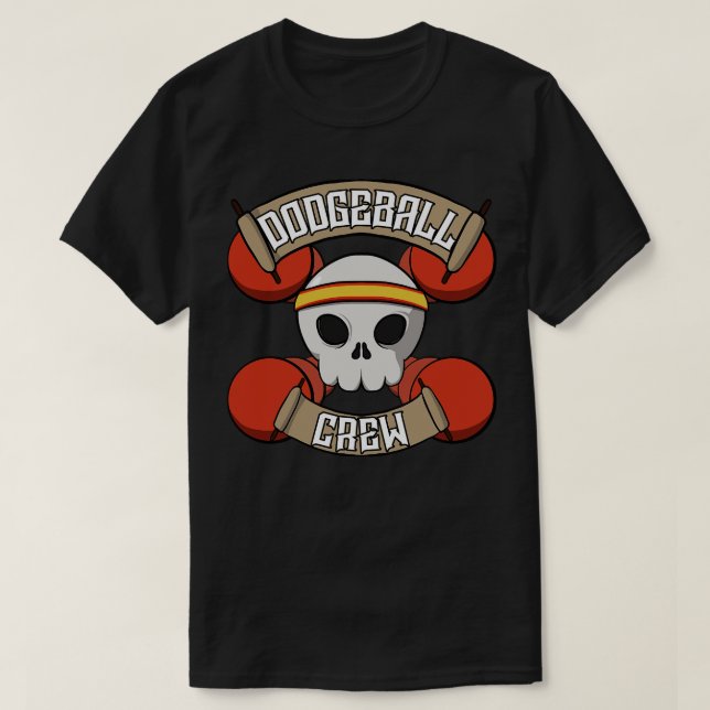 Camiseta Pirata de dodgeball (Frente do Design)