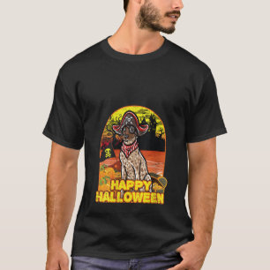 Camiseta Pirata de Figuras Feliz de Halloween em Bairro Ale