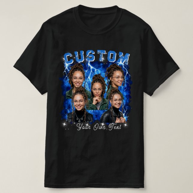 Camiseta Pirata de Foto Personalizada (Frente do Design)