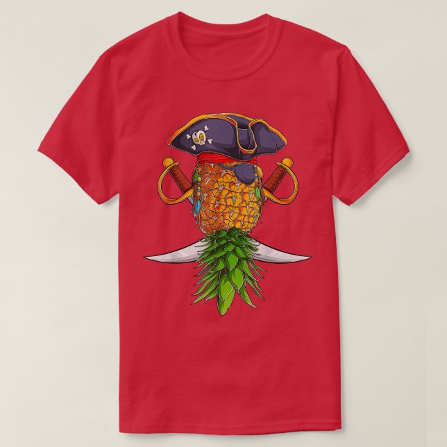 Camiseta Pirata de Halloween - Pé-de-cabeça-para-baixo Ping (Frente do Design)