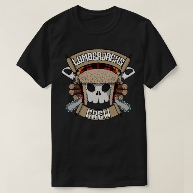Camiseta Pirata de Lumberjacks (Frente do Design)