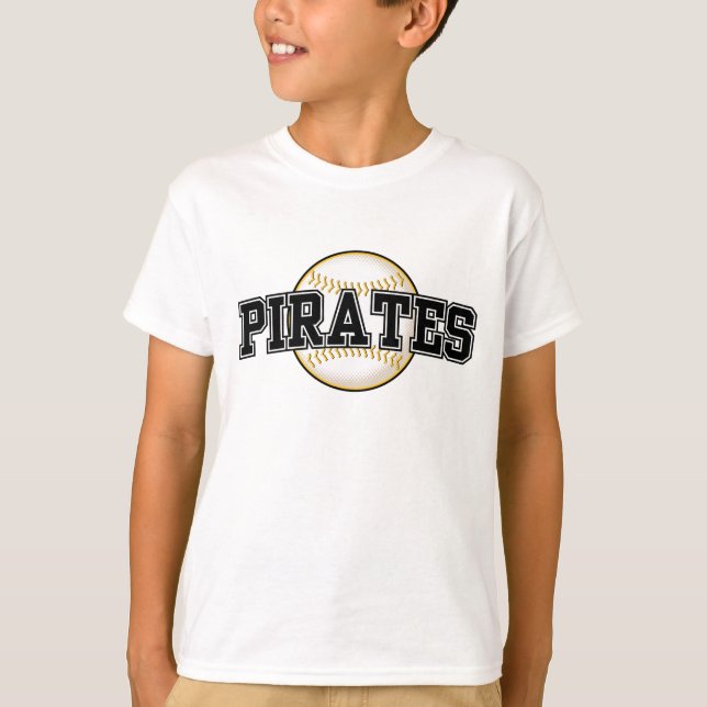 Camiseta Pirata de Pittsburgh da Equipe de Baseball (Frente)