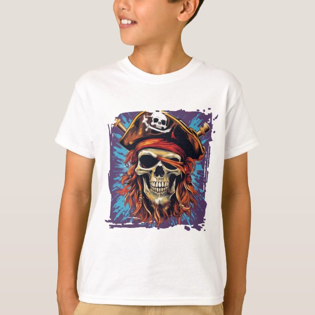 Camiseta Pirata de T-Shirt para crianças (Frente)
