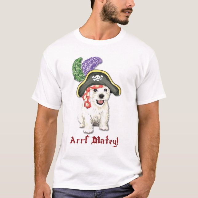 Camiseta Pirata de Westie (Frente)