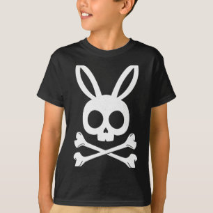 Camiseta Pirata divertido de Páscoa Jolly Roger Bunny Cavei