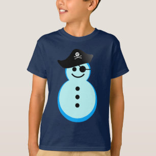 Camiseta pirata do boneco de neve