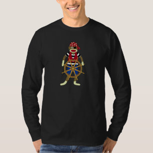 Camiseta Pirata do macaco da peúga