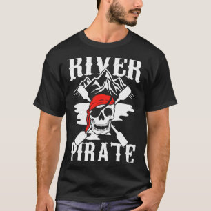 Camiseta Pirata do rio masculino caiaque humor capitão do c