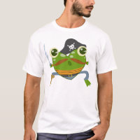 Pirata do sapo dos corações dos desenhos animados