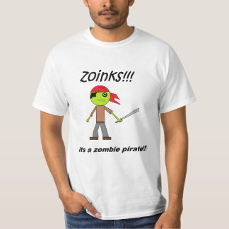Camiseta pirata do zombi