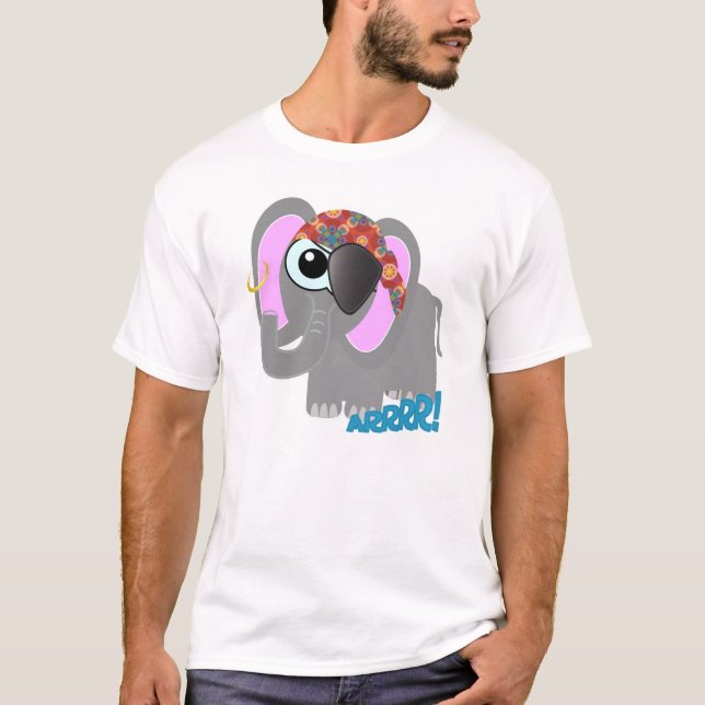Camiseta Pirata-Elefante Cute Goofkins (Frente)