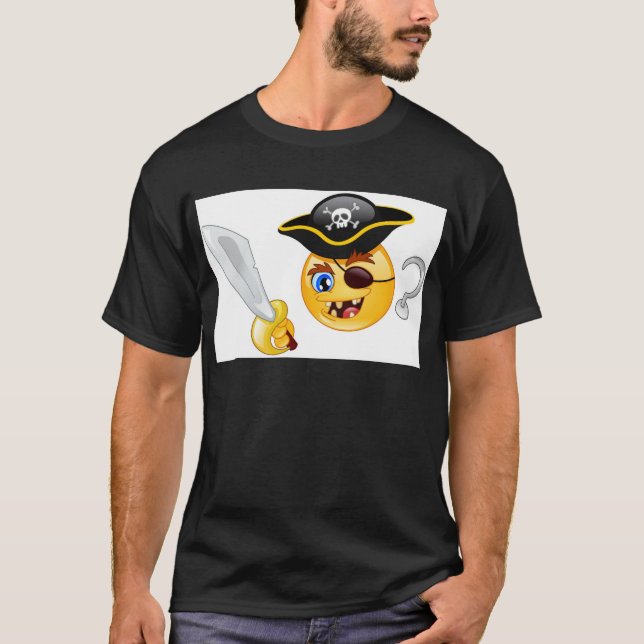Camiseta pirata emoji (Frente)