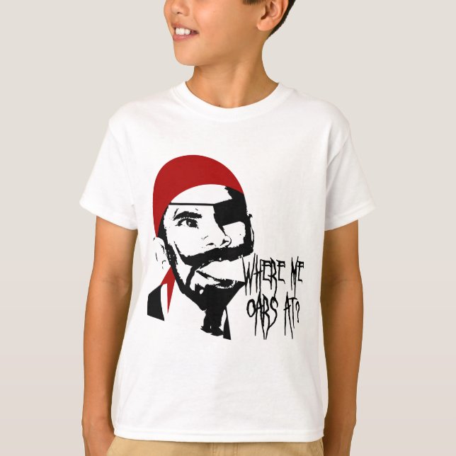 Camiseta Pirata engraçado (Frente)