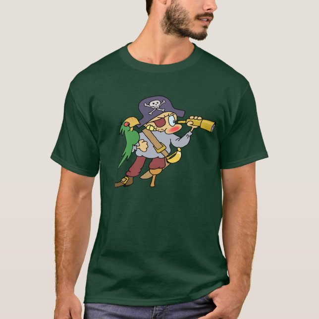 Camiseta Pirata escuro (Frente)